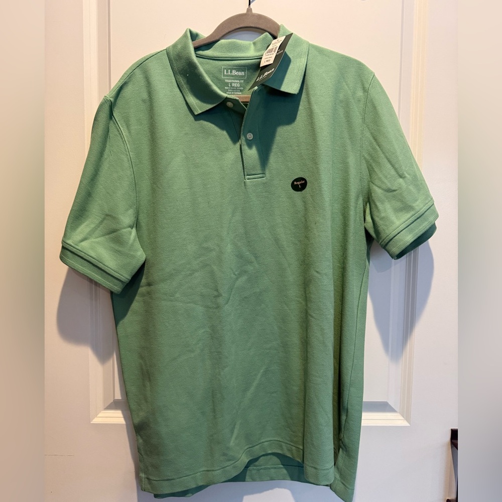 L.L. Bean Men's Polo Shirt in Light Green